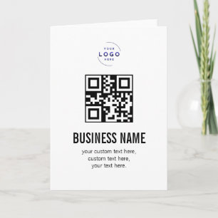 Modèle de nom de logo d'entreprise de code QR pers