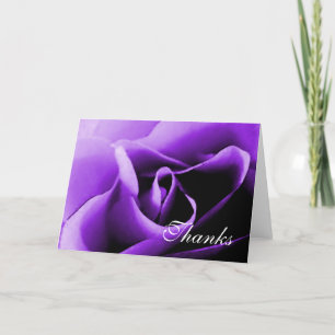 Modèle de note de remerciement Rose Violette