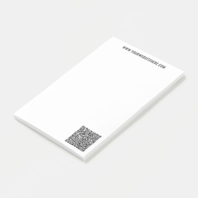 Modèle de notes Post-it® avec code QR personnalisé (Incliné)