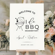 Modèle de pancarte de bienvenue pour barbecue 'I D