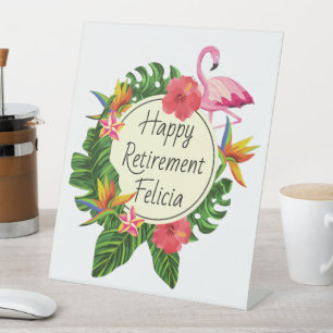 Modèle de panneau de fête de retraite heureuse Tro