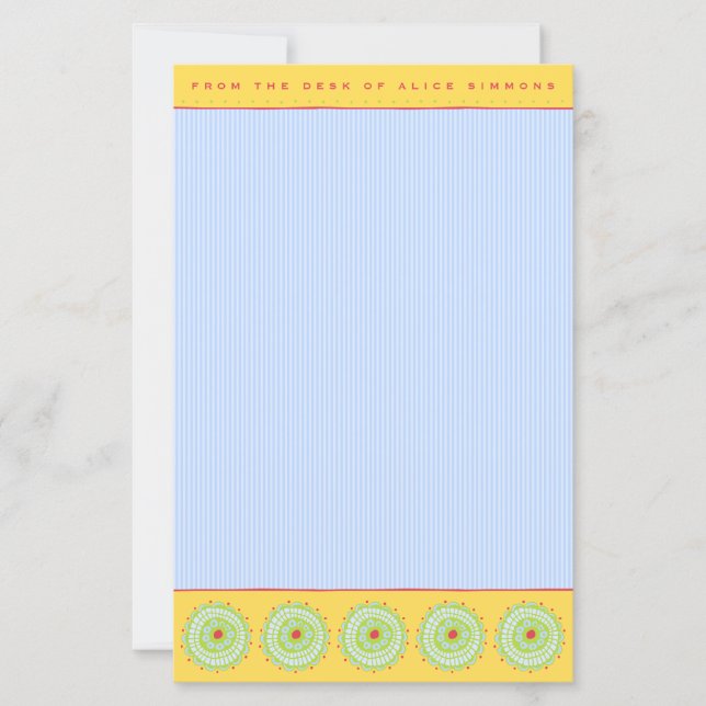 Modèle de papier à lettres personnalisé (Devant)