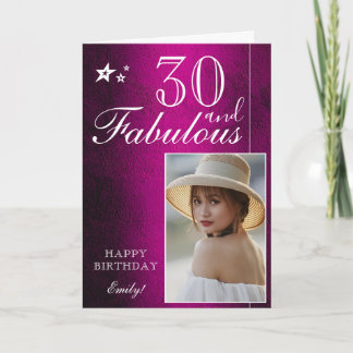 Modèle de photo d'anniversaire 30 ans élégant | Pe