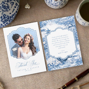 Modèle de photo de mariage à motif de chinoiserie 