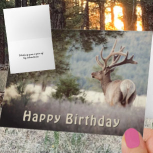 Modèle de photographie de joyeux anniversaire Élan