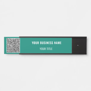 Modèle de plaque de porte de bureau d'entreprise a