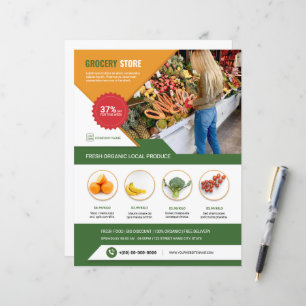 Modèle de prospectus de magasin d'alimentation