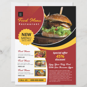 Modèle de prospectus de restaurant