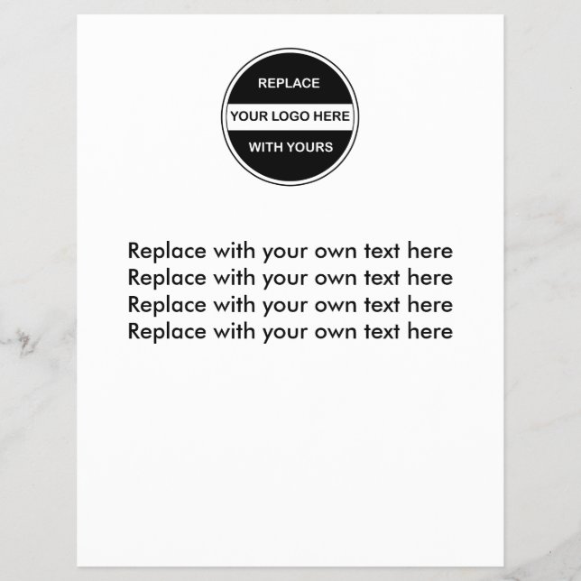 Modèle de prospectus du logo de l'entreprise (Devant)