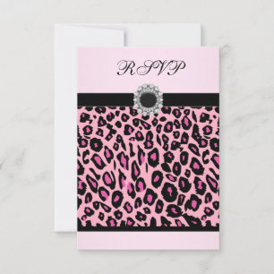 Modèle de réponse RSVP Pink Leopard
