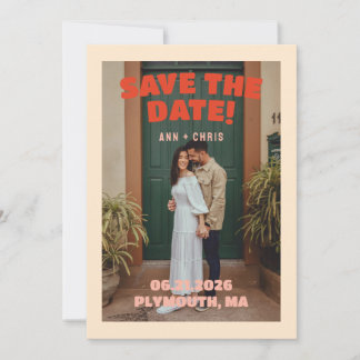 Modèle de Save the Date gras | Mariage modifiable 