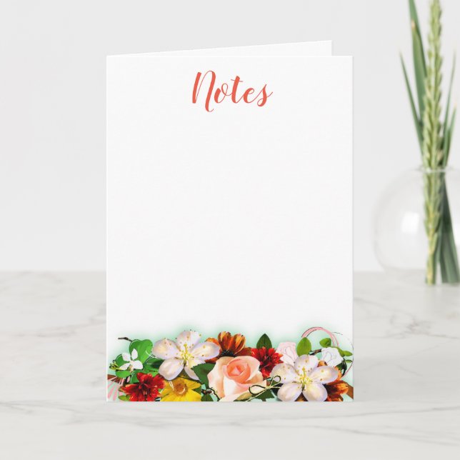 Modèle de script d'aquarelle couleur florale (Devant)