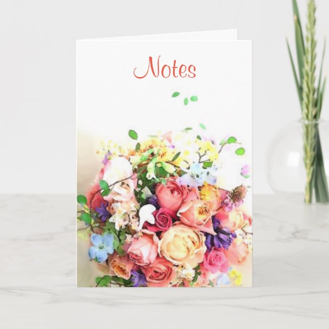 Modèle de script de calligraphie d'aquarelle flora (Devant)