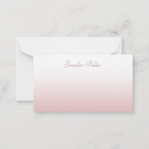 Modèle de script de calligraphie or Rose créatif