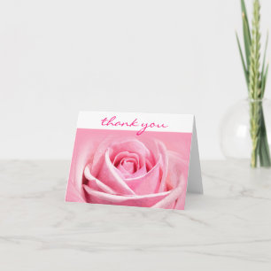 Modèle de script de Merci Rose aquarelle
