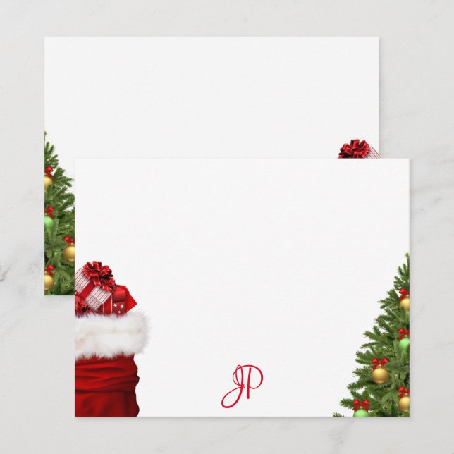 Modèle de script d'écriture manuscrite de Noël mon (Devant / Derrière)