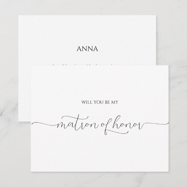 Modèle de script minimal simple de proposition d'h (Devant / Derrière)