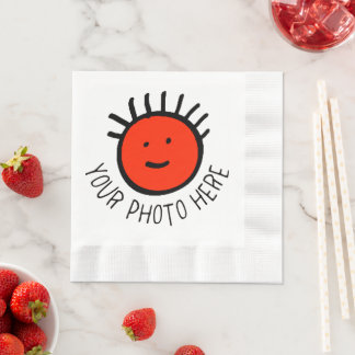 Modèle de SERVIETTES EN PAPIER BLANC pour PHOTO PE