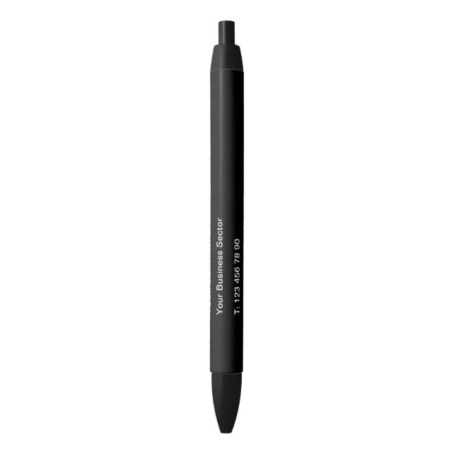 Modèle de stylo d'information de nom d'entreprise  (devant Vertical)