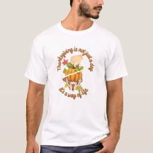 Modèle de t-shirt Citrouille Thanksgiving