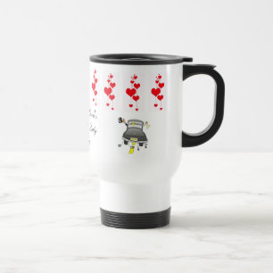 Modèle de tasse de voyage pour cadeau de groupe de