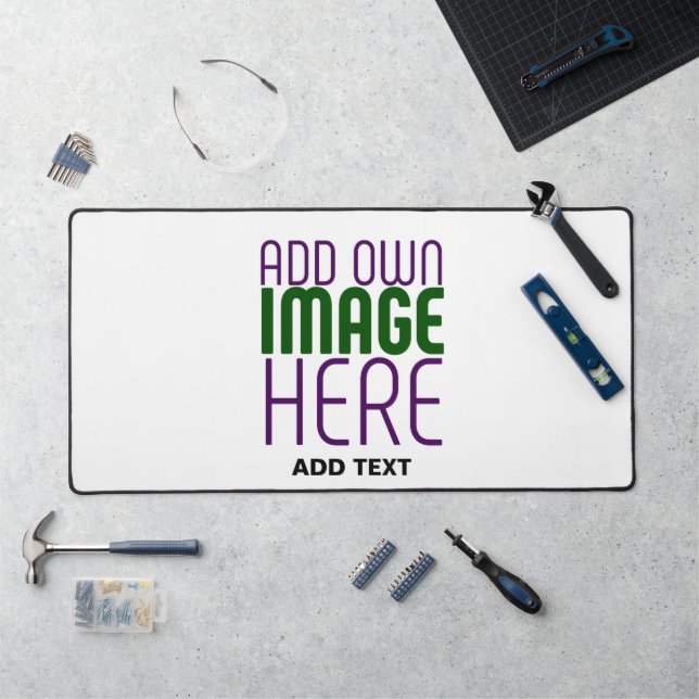 MODÈLE DE TEXTE D'IMAGE BLANCHE SIMPLE MODERNE (Poste de travail)