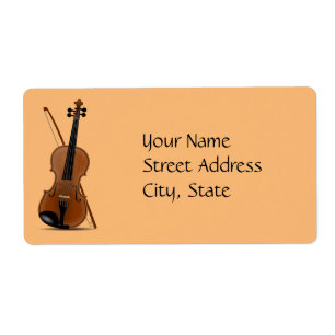 Modèle de violon et de mâchoire