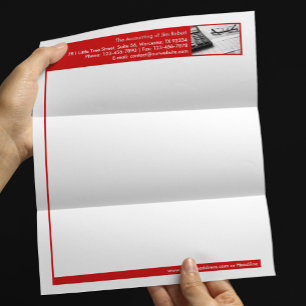 Modèle d'En-tête de Lettre Commerciale de Comptabi