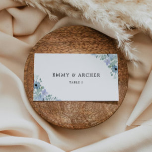 Modèle des cartes de Mariage bleu