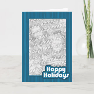 Modèle des Fêtes Bleues Heureuses