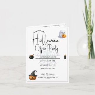 Modèle des invitations et des invitations Hallowee