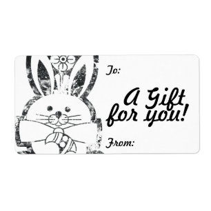 Modèle d'étiquette d'étiquette de cadeau To/Fro