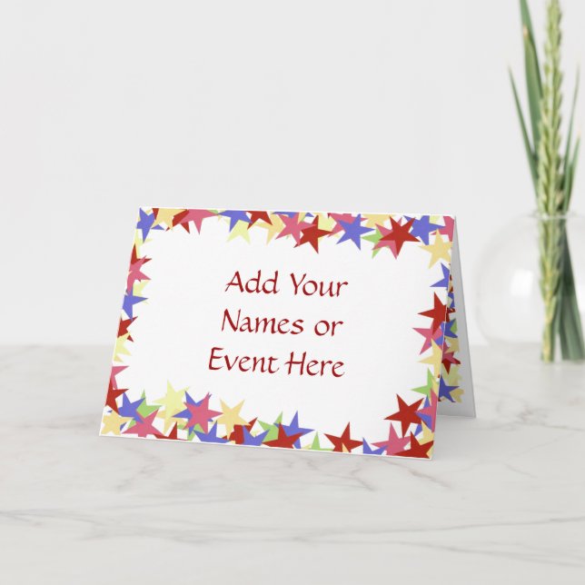 Modèle d'invitation à une fête (Devant)