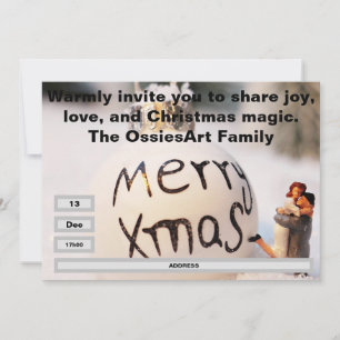 Modèle d'invitation à une fête de Noël