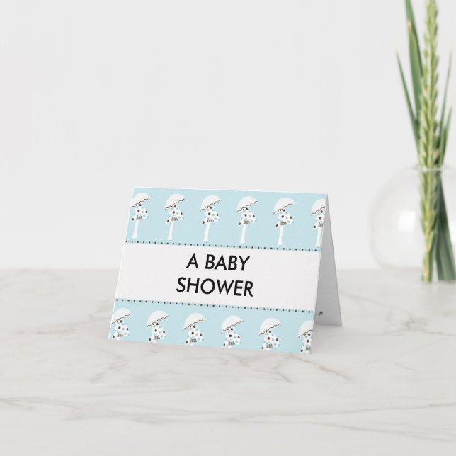 modèle d'invitation baby shower (Devant)