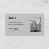 Modèle du carte de visite du photographe