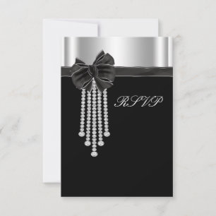Modèle du Diamond Bow Silver Black Party