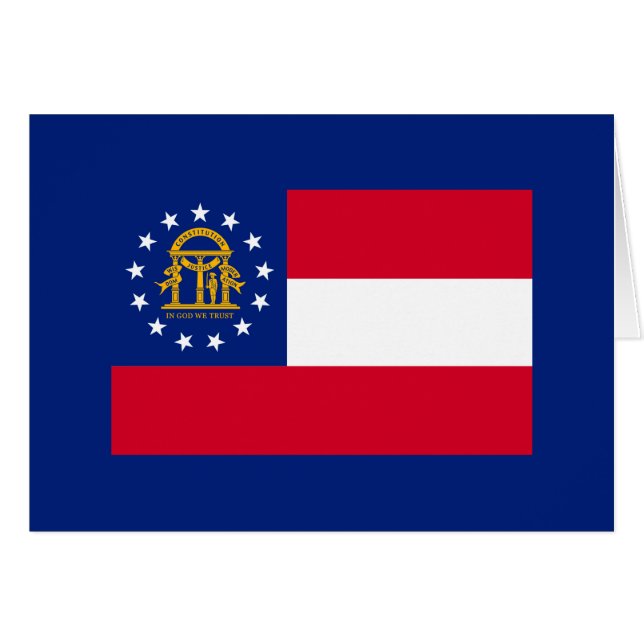 Modèle du drapeau de l'État de Géorgie (Devant horizontal)