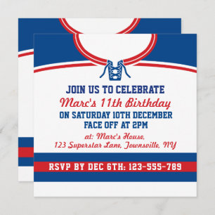 Modèle du Hockey Jersey pour Invitations du parti 