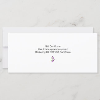 Modèle du kit marketing de certificat-cadeau
