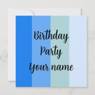 Modèle du nom de la fête d'anniversaire