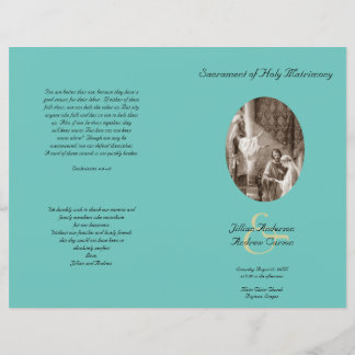 Modèle du programme de mariage catholique turquois