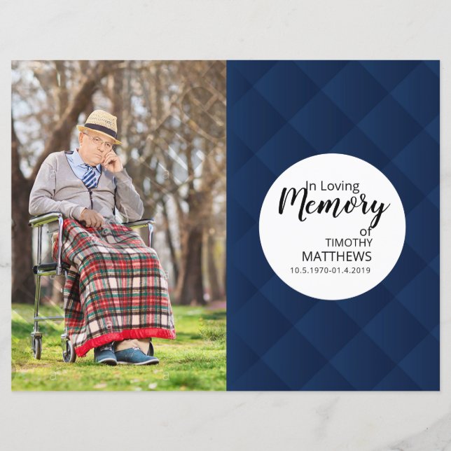 Modèle du programme funéraire (Devant)