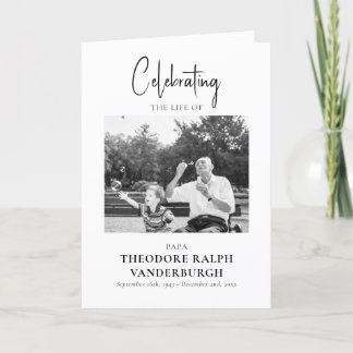 Modèle du programme minimal de funérailles pliées