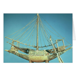 Modèle d'un des bateaux du pharaon