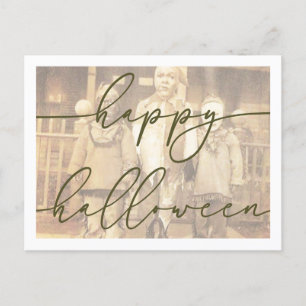 Modèle éffrayant de carte postale Halloween