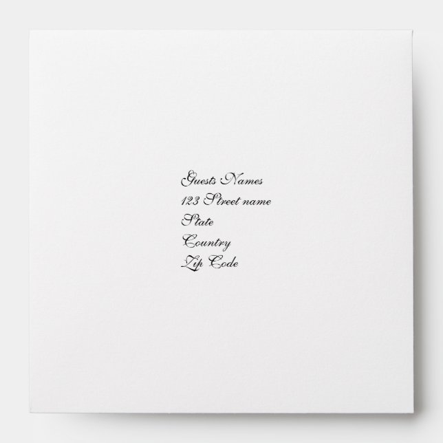 modèle Enveloppe CARRÉ "faire le vôtre" (Devant)