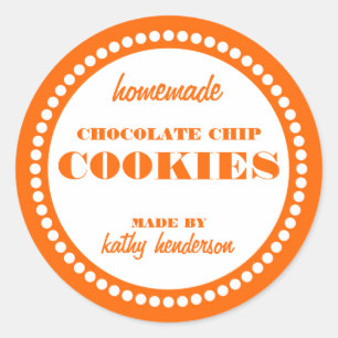 Modèle Étiquette de biscuits à base de chocolat ro