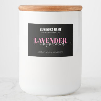 Modèle Étiquette de bougie de luxe modifiable Pers