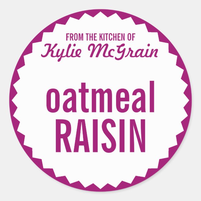 Modèle Étiquette de vente de biscuits Exchange (Devant)